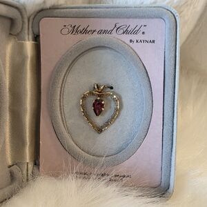 14k GF Vintage Heart Pendant